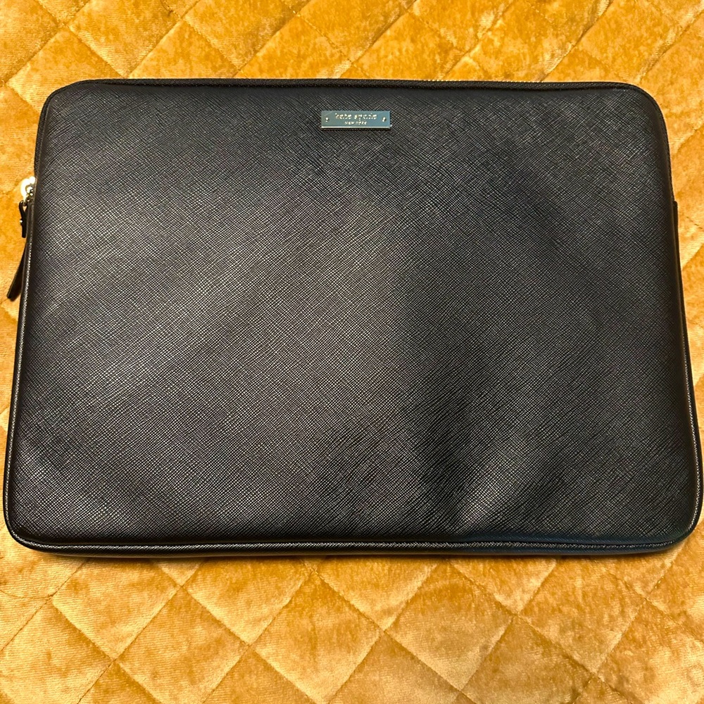 Kate Spade Slim Sleeve - black.  Great for laptop or iPad.  14”x 10”
